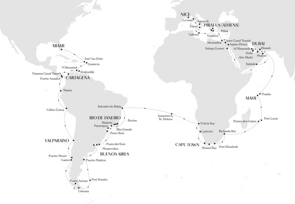 Silversea World Cruise, Silversea World Voyage