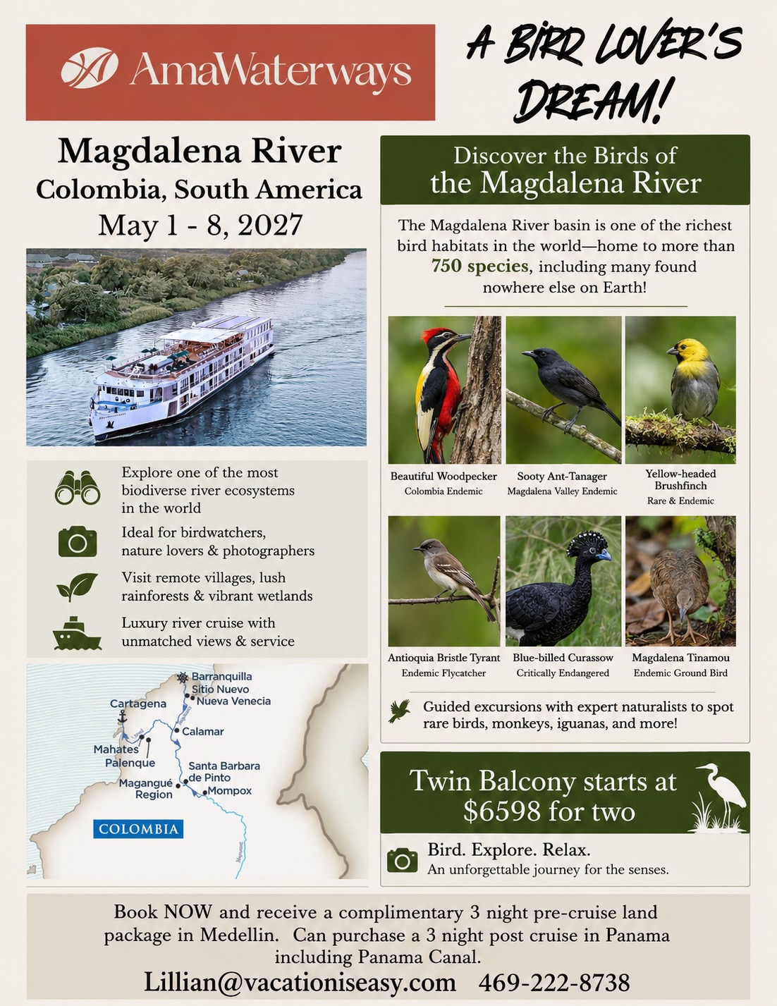AMA Waterways Magdalena River Colombia