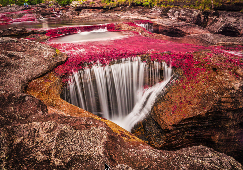 Colombia landscape waterfall