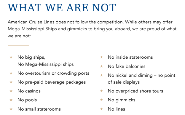 US River Cruise, American Cruise Lines