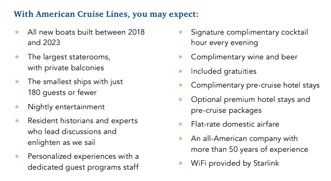 American Cruise Line, US river cruise