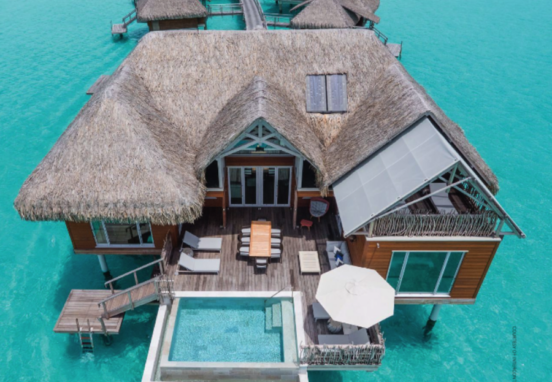 overwater bungalow, intercontinental bora bora, tahiti,