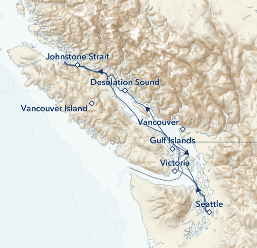 British Columbia and San Juan Islands